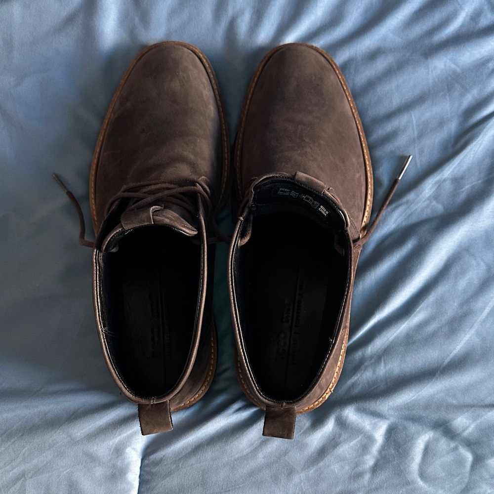Ecco Dark Brown Goretex Boots for Men’s Size 42